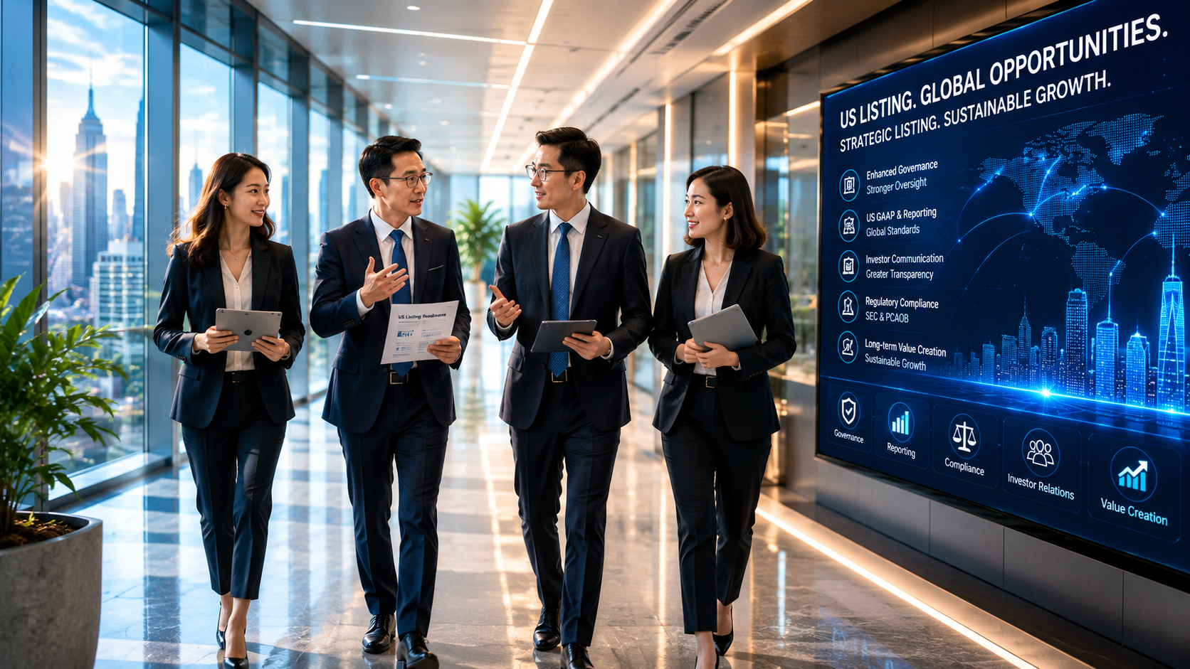 What changes when a company prepares for a US listing